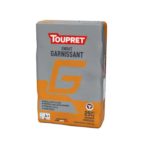 TOUPRET G – Enduit Garnissant Intérieur Blanc 25 kg