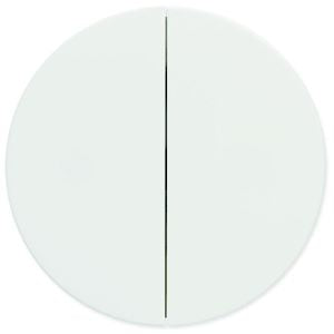 Interrupteur 4 en 1 Optima double, va-et-vient ou bouton poussoir blanc