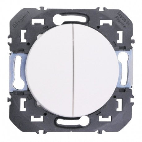 Legrand Dooxie Double Va-et-Vient Blanc 10AX 250V – Réf. 600002