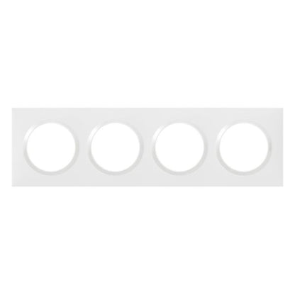 Plaque de finition Dooxie™ 4 POSTES – Blanc