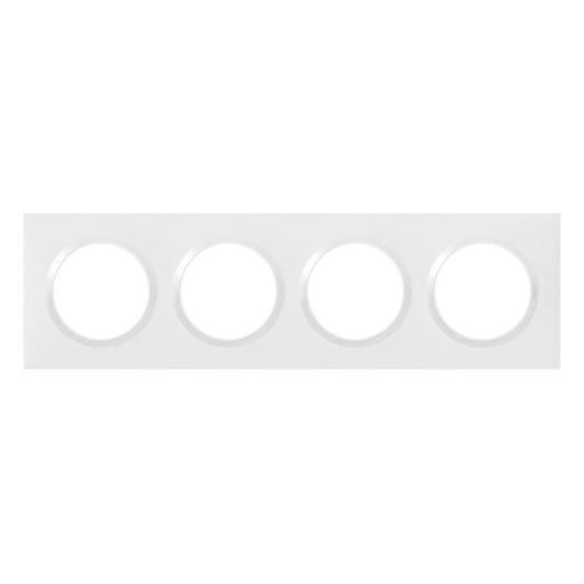 Plaque de finition Dooxie™ 4 POSTES – Blanc